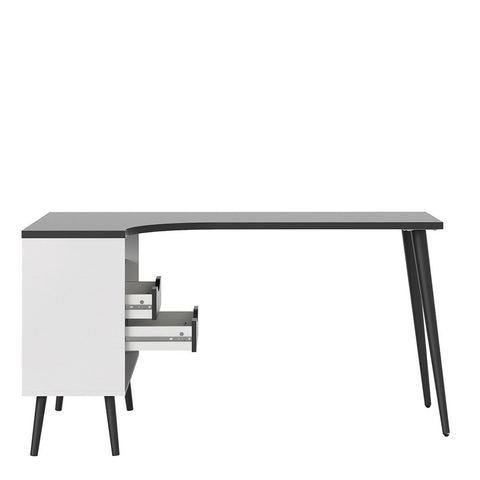 Stylish and Spacious Working Desk with Drawers and Scandinavian Design