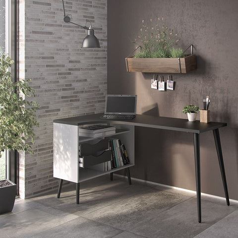 Stylish and Spacious Working Desk with Drawers and Scandinavian Design