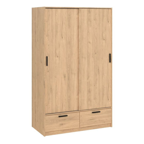 Sleek and Minimalistic Jackson Hickory Oak Wardrobe with Aesthetic Appeal