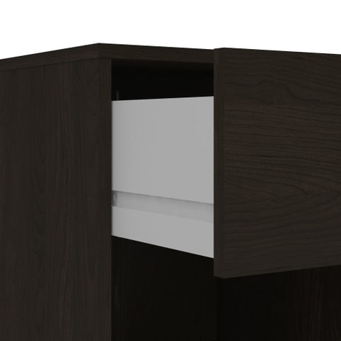 Simply Bedside Table 1 Drawer in Coffee or Truffle Oak or Grey or Jackson Hickory Oak