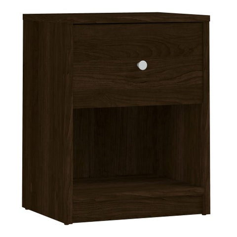 Simply Bedside Table 1 Drawer in Coffee or Truffle Oak or Grey or Jackson Hickory Oak