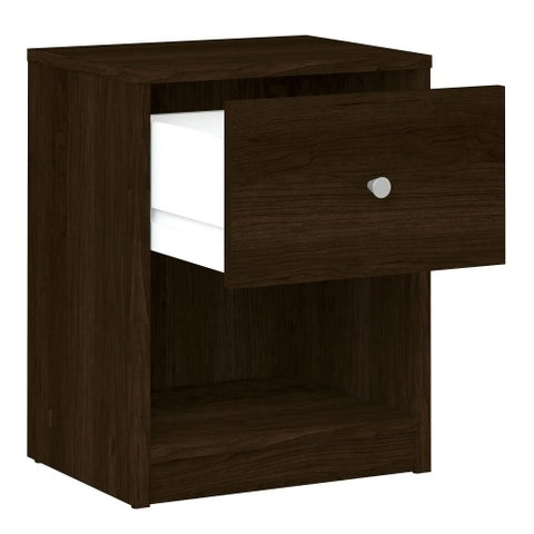 Simply Bedside Table 1 Drawer in Coffee or Truffle Oak or Grey or Jackson Hickory Oak