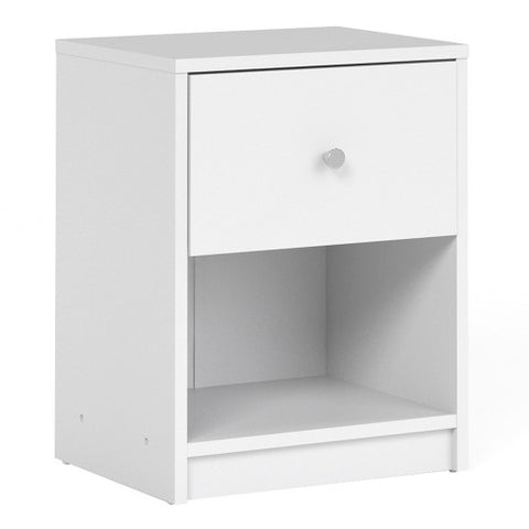 Simply Bedside Table with 1 Drawer and 1 Shelve