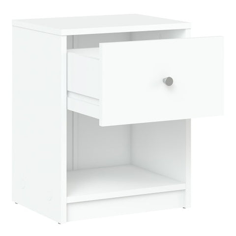 Simply Bedside Table with 1 Drawer and 1 Shelve