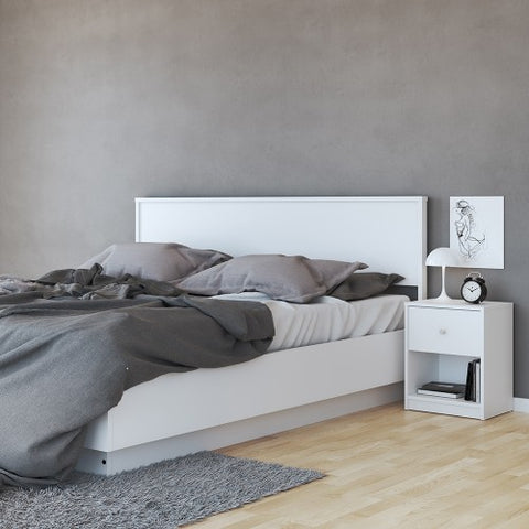 Simply Bedside Table with 1 Drawer and 1 Shelve