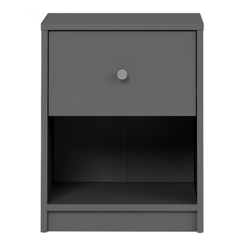 Simply Bedside Table 1 Drawer in Coffee or Truffle Oak or Grey or Jackson Hickory Oak