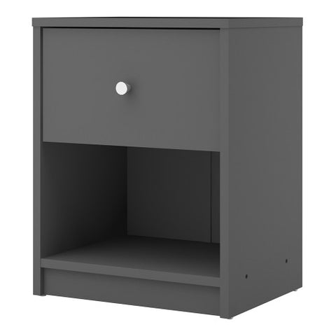 Simply Bedside Table 1 Drawer in Coffee or Truffle Oak or Grey or Jackson Hickory Oak