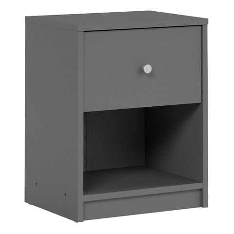 Simply Bedside Table 1 Drawer in Coffee or Truffle Oak or Grey or Jackson Hickory Oak