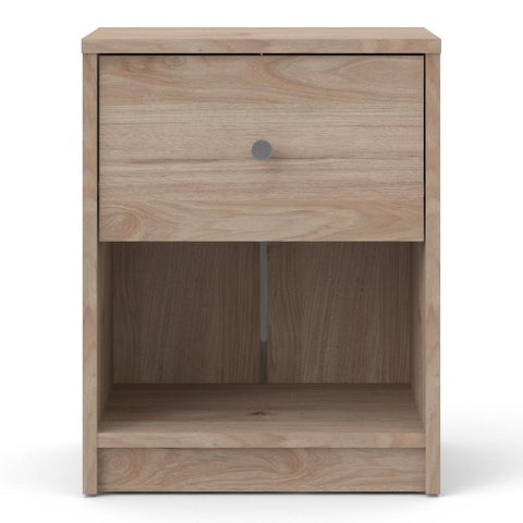 Simply Bedside Table 1 Drawer in Coffee or Truffle Oak or Grey or Jackson Hickory Oak
