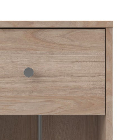 Simply Bedside Table 1 Drawer in Coffee or Truffle Oak or Grey or Jackson Hickory Oak