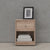 Simply Bedside Table 1 Drawer in Coffee or Truffle Oak or Grey or Jackson Hickory Oak