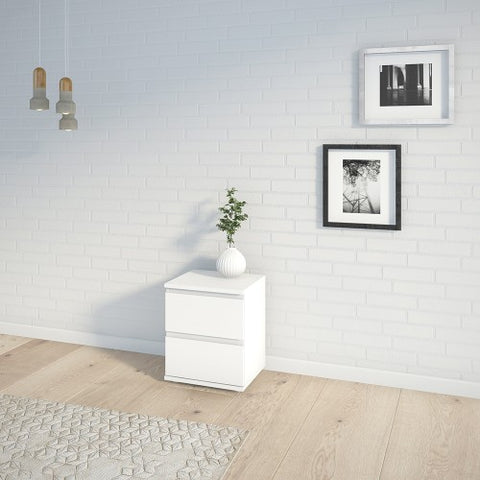 Contemporary Bedside Table with 2 Drawers