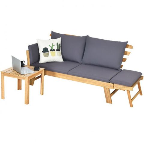 Fairfield Versatile Loveseat Lounger with cushions in Grey