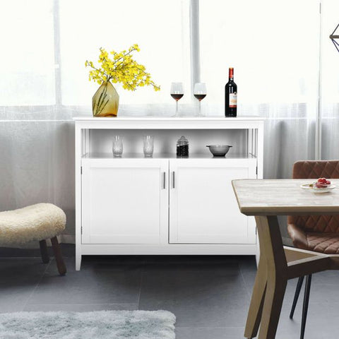 Elegant and Versatile Buffer Cabinet with Adjustable Shelf