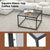 Functional and Stylish Coffee Table with Tempered Glass Top