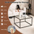 Functional and Stylish Coffee Table with Tempered Glass Top