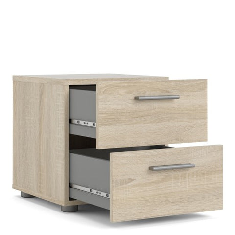 SootheSnooze Bedside Table with 2 Drawers