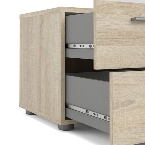 SootheSnooze Bedside Table with 2 Drawers