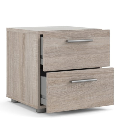 SootheSnooze Bedside Table with 2 Drawers