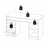 Modern Minimalist Working Desk with Easy Gliding Drawers and Storage Shelves