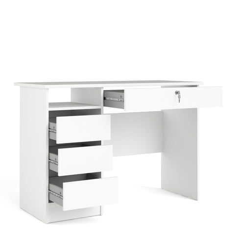 Modern Desk with Minimalist Design and Easy Gliding Drawers
