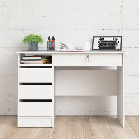 Modern Desk with Minimalist Design and Easy Gliding Drawers