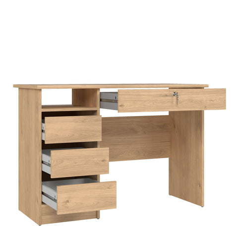 Modern Desk with Minimalist Design and Easy Gliding Drawers