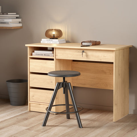 Modern Desk with Minimalist Design and Easy Gliding Drawers