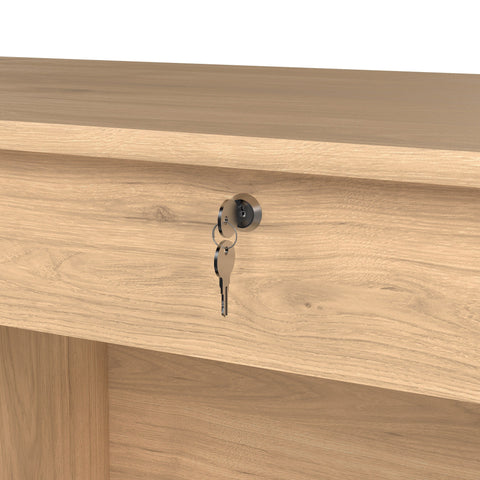 Modern Desk with Minimalist Design and Easy Gliding Drawers