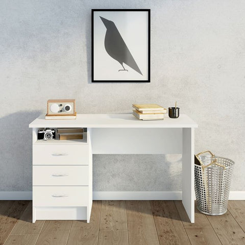 Modern Working Desk with Minimalist Design and Easy Gliding Drawers