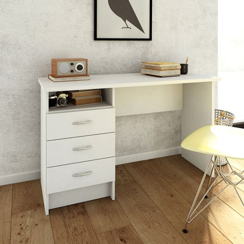 Modern Working Desk with Minimalist Design and Easy Gliding Drawers