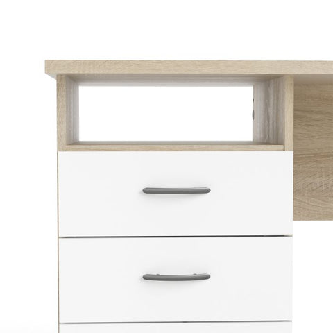 Modern Working Desk with Minimalist Design and Easy Gliding Drawers