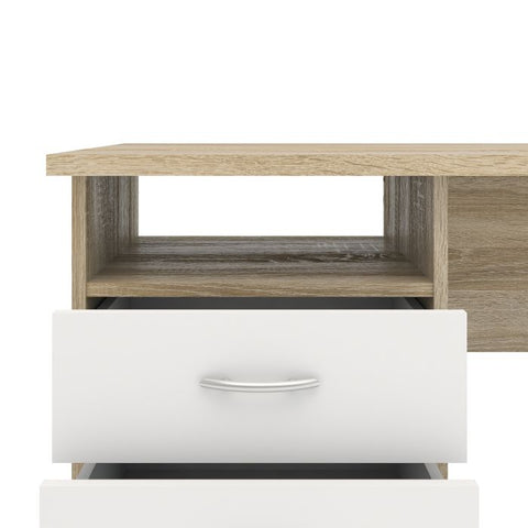 Modern Working Desk with Minimalist Design and Easy Gliding Drawers