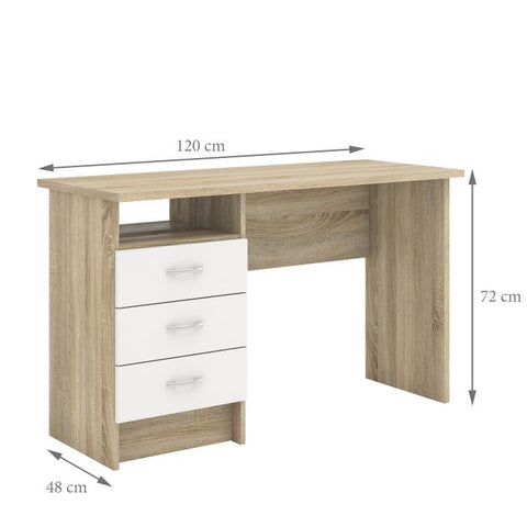 Modern Working Desk with Minimalist Design and Easy Gliding Drawers