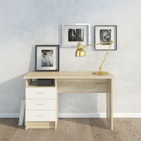Modern Working Desk with Minimalist Design and Easy Gliding Drawers