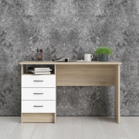 Modern Working Desk with Minimalist Design and Easy Gliding Drawers
