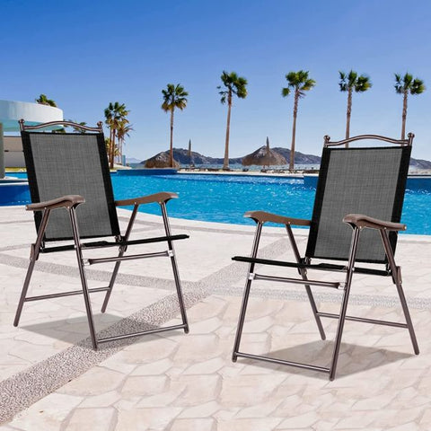 Outdoor Folding Chair set with Breathable Fabric