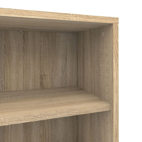 Stylish Laminated Board Bookcase with Doors and Extra Storage Shelves