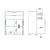 Stylish Laminated Board Bookcase with Doors and Storage Shelves
