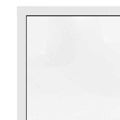 Stylish Laminated Board Bookcase with Doors