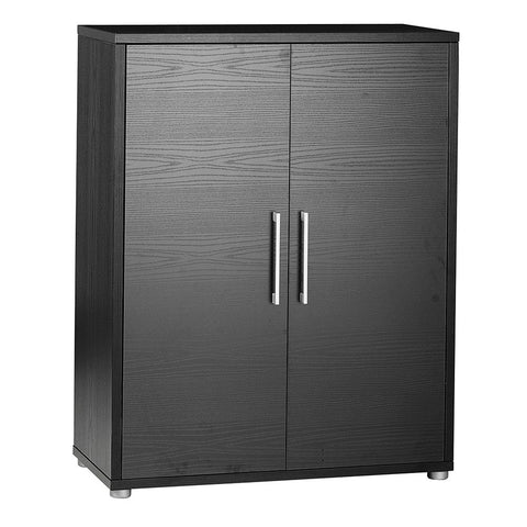 Stylish Laminated Board Bookcase with Doors