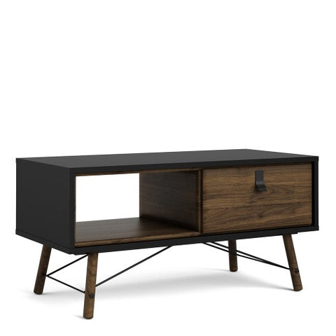 Contemporary Coffee Table with 1 Drawer in 101cm Width