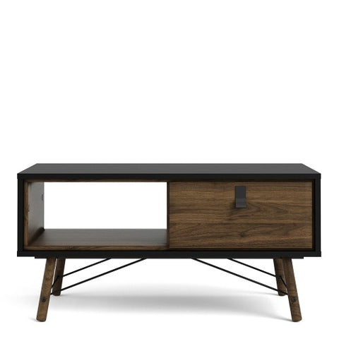 Contemporary Coffee Table with 1 Drawer in 101cm Width