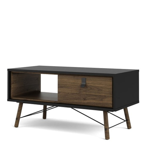 Contemporary Coffee Table with 1 Drawer in 101cm Width