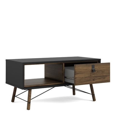 Contemporary Coffee Table with 1 Drawer in 101cm Width