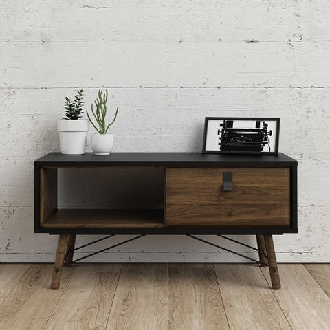 Contemporary Coffee Table with 1 Drawer in 101cm Width