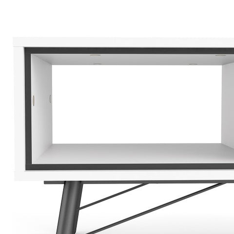 Contemporary Coffee Table with 1 Drawer in 101cm Width