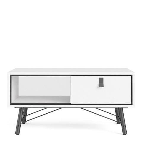 Contemporary Coffee Table with 1 Drawer in 101cm Width