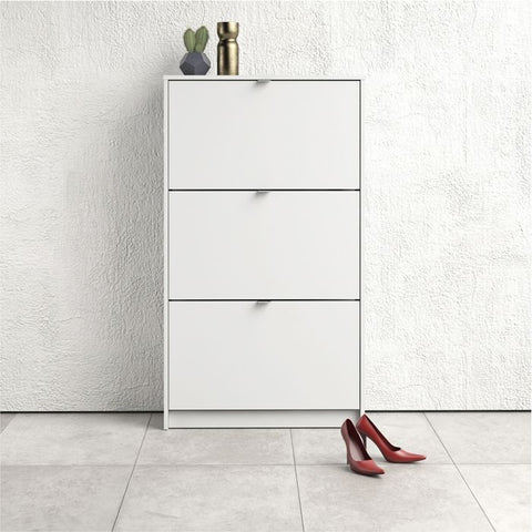 Stylish and Spacious Shoe Cabinet with Flip Down Doors