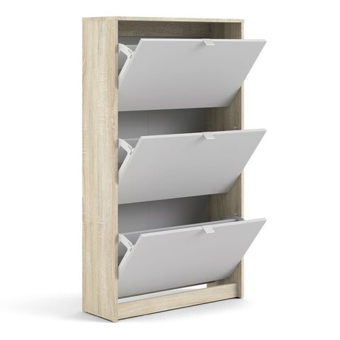 Stylish and Spacious Shoe Cabinet with Flip Down Doors